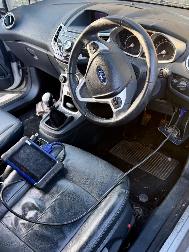 Ford Fiesta push start key programming ID49 system by auto locksmith in Alnwick Northumberland